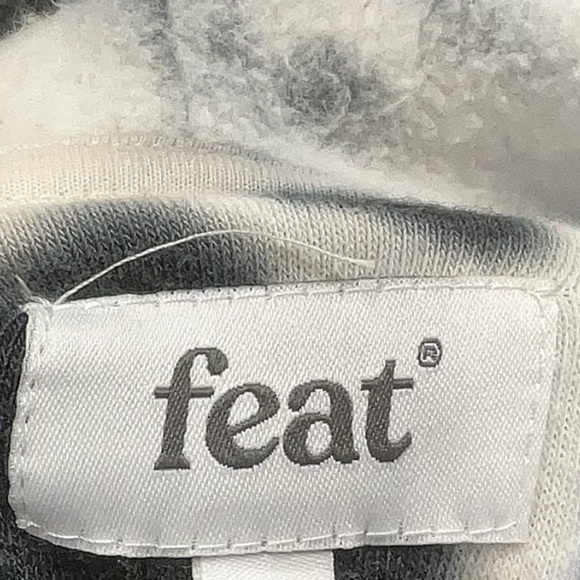 Fear Tie Dye Pullover Size M Silver (White Grey) - Picture 3 of 8